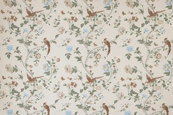 LA Summer Palace Fabric Sage Apricot