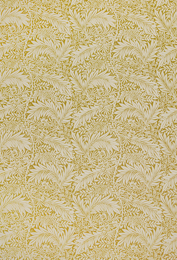 William Morris at Home Fabric Larkspur Woven Ochre