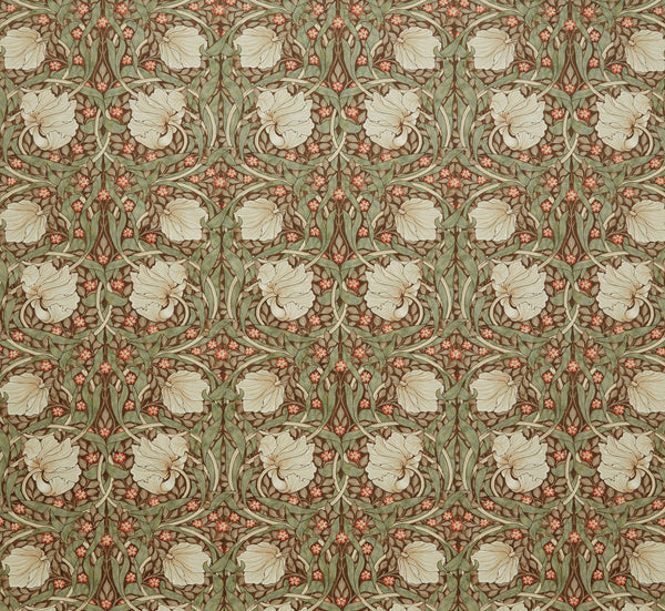 William Morris at Home Fabric Pimpernel Velvet Brick