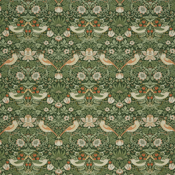 William Morris at Home Fabric Strawberry Thief Nettle