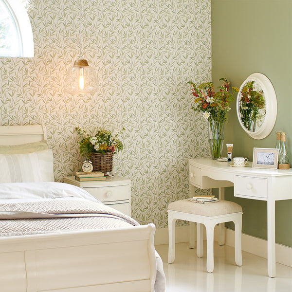 Laura Ashley Willow Leaf Wallpaper Hedgerow