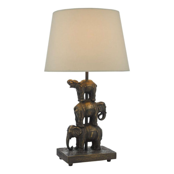 Alina Elephant Table Lamp With Shade dar lighting