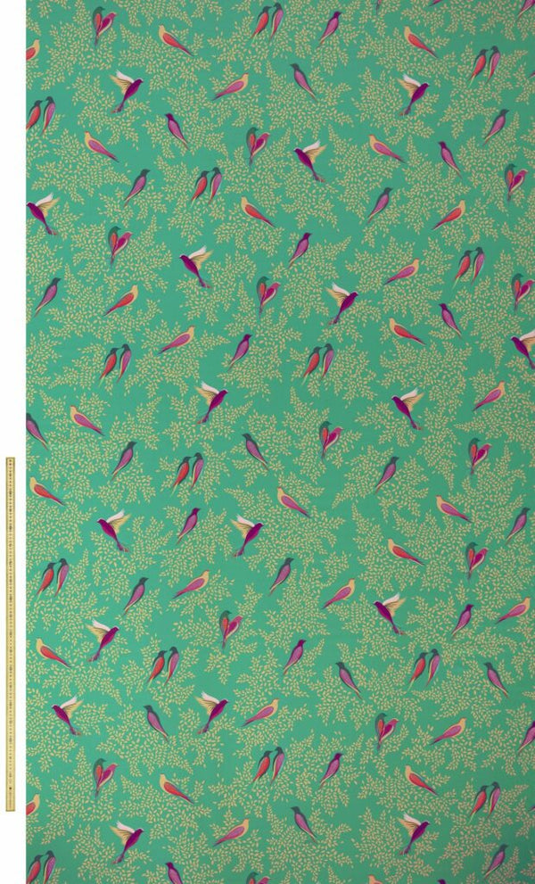 Sara Miller Green Birds Sateen