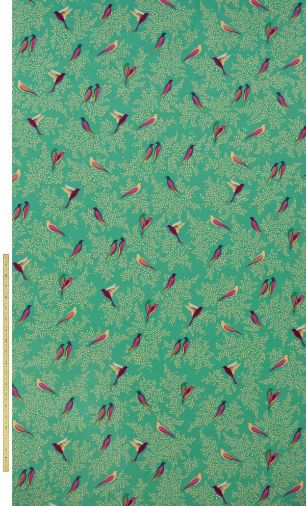 Sara Miller Green Birds Velvet