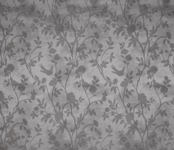 Laura Ashley Fabric Eglantine Silhouette Woven - Dove