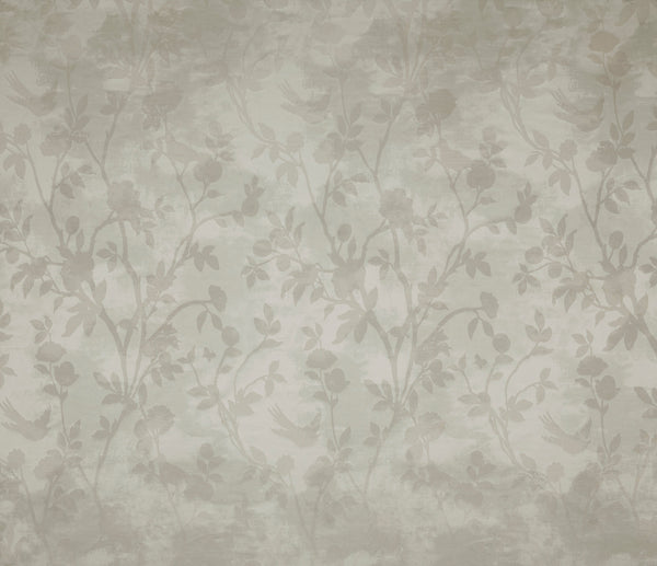 Laura Ashley Fabric Eglantine Silhouette Woven - White Sands