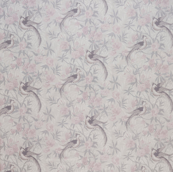 Laura Ashley Fabric  Osterley Birds -  Moonbeam