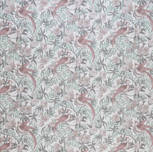 Laura Ashley Fabric  Osterley Birds -  Mulberry