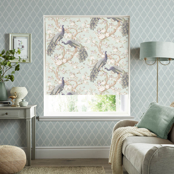 Laura Ashley Belvedere Duckegg Roller Blind Ready Made