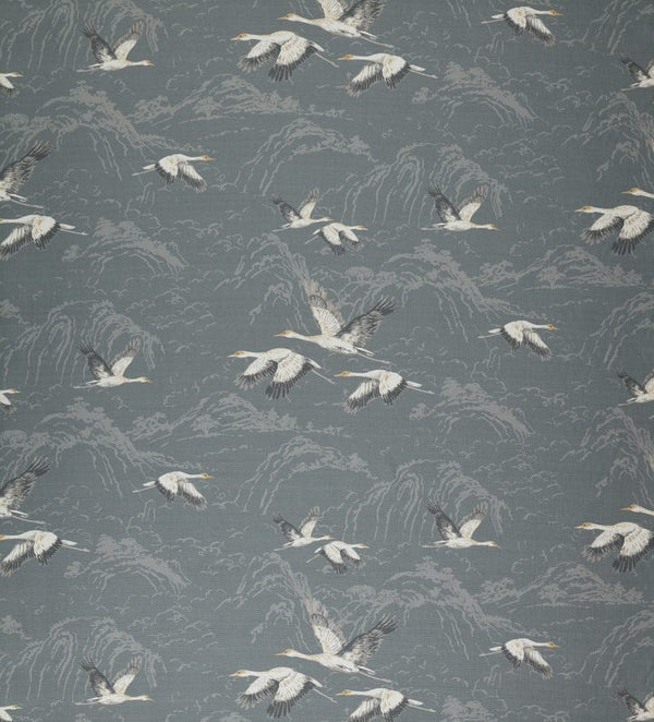 Laura Ashley Fabric Animalia Steel