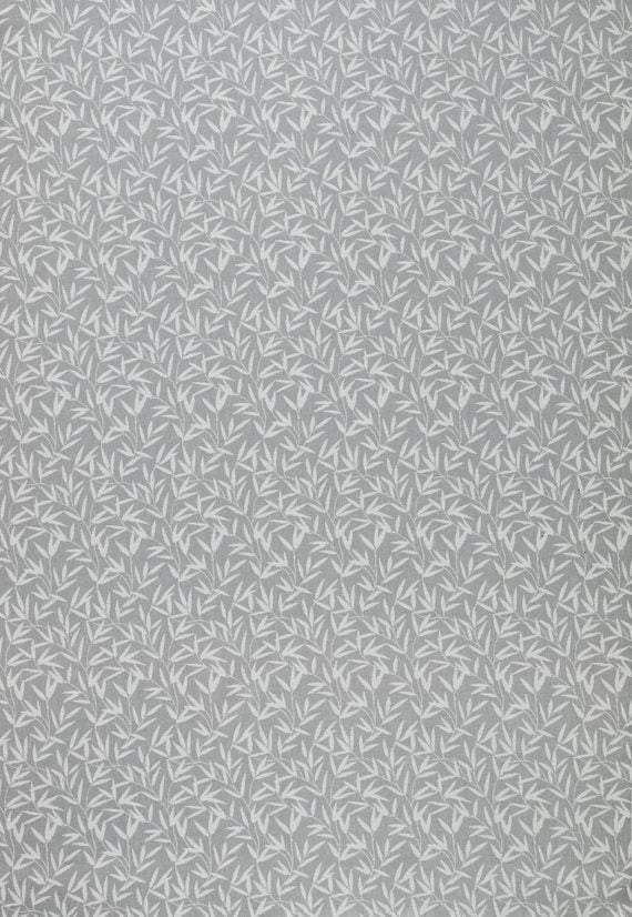 Laura Ashley Fabric Willow Leaf Chenille Steel