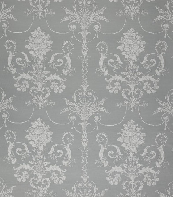 Laura Ashley Fabric Josette Steel