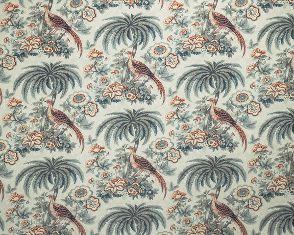 Laura Ashley Fabric Burdett - Eucalyptus