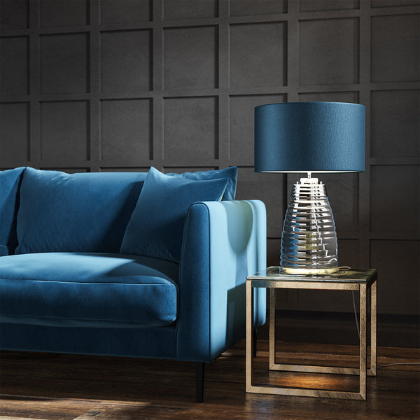 Milne Table Lamp - Teal - Quintiesse Lighting