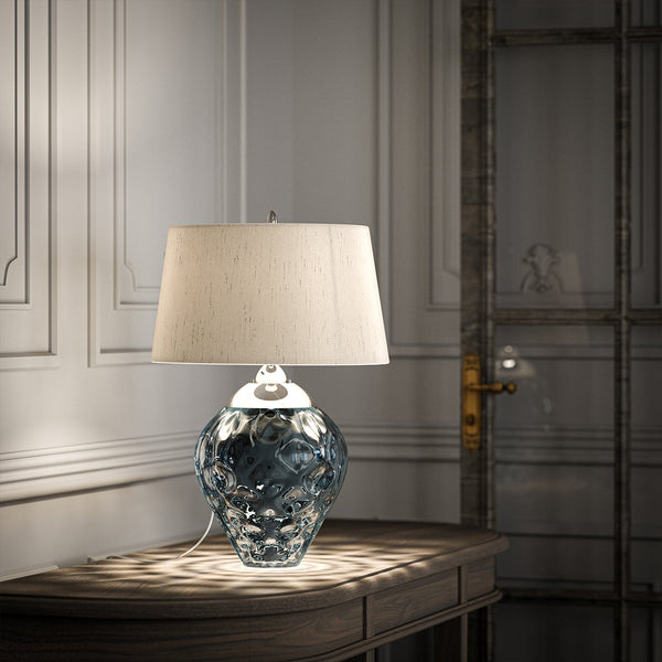 Samara Small Table Lamp - Light Blue - Quintiesse Lighting