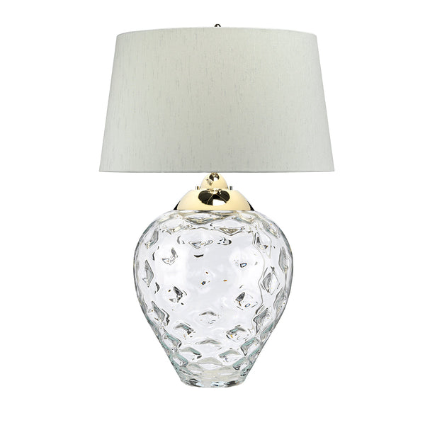 Samara Small Table Lamp - Clear - Quintiesse Lighting