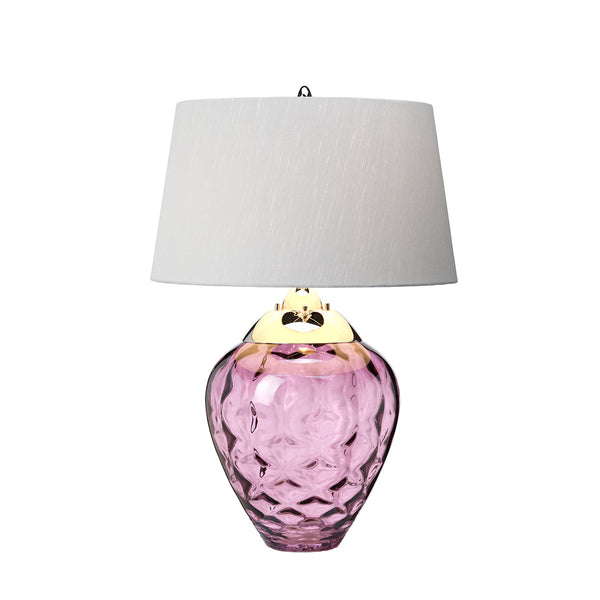 Samara Small Table Lamp - Plum - Quintiesse Lighting