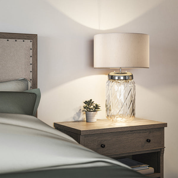 Sola 2lt Table Lamp - Titanium Shade - Quintiesse Lighting